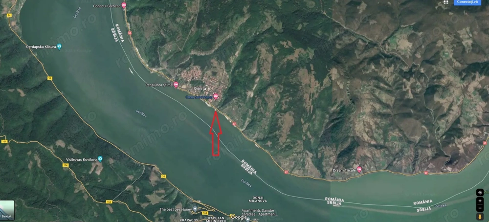 Vând teren intravilan la intrare in Svinita, Clisura Dunarii, utilitati in fata terenului