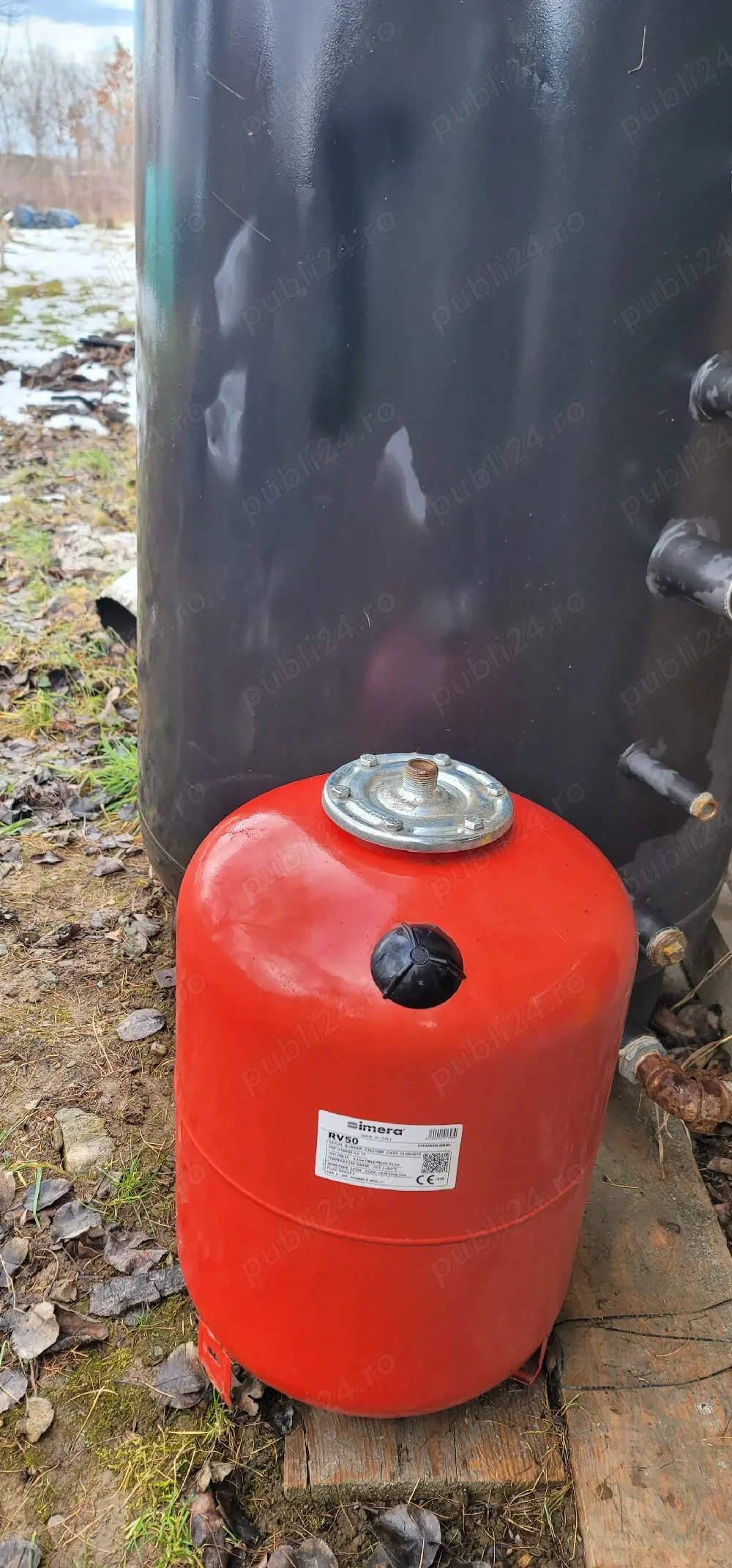 Puffer stocare apă caldă Ferroli 800 litri și vas de expansiune 