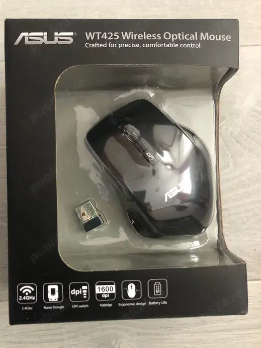 Mouse Asus WT465 wireless optical NOU plus un CADOU
