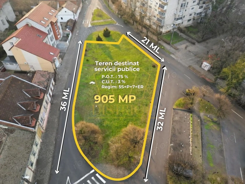 Teren cu vizibilitate excepțională, 3 fronturi stradale | Zona Lunei