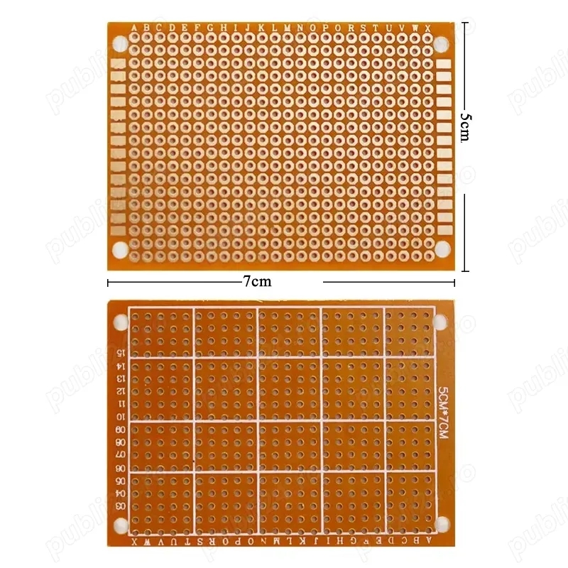 Placa prototip PCB universala 5x7 cm pentru proiecte electronice 432 gauri