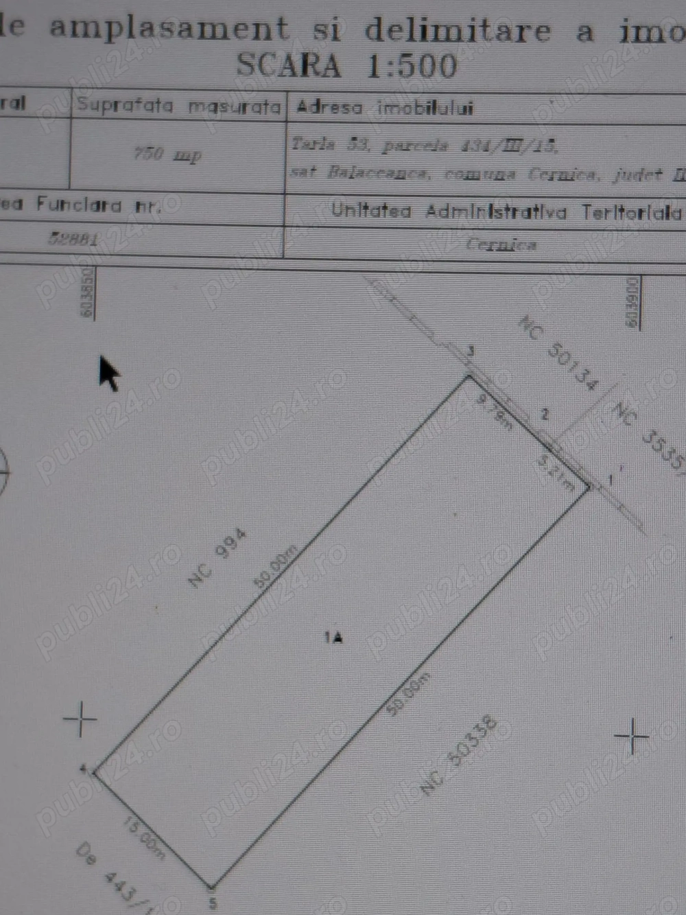 Teren Intravilan Constructie Casa Balaceanca,Cernica,Ilfov 