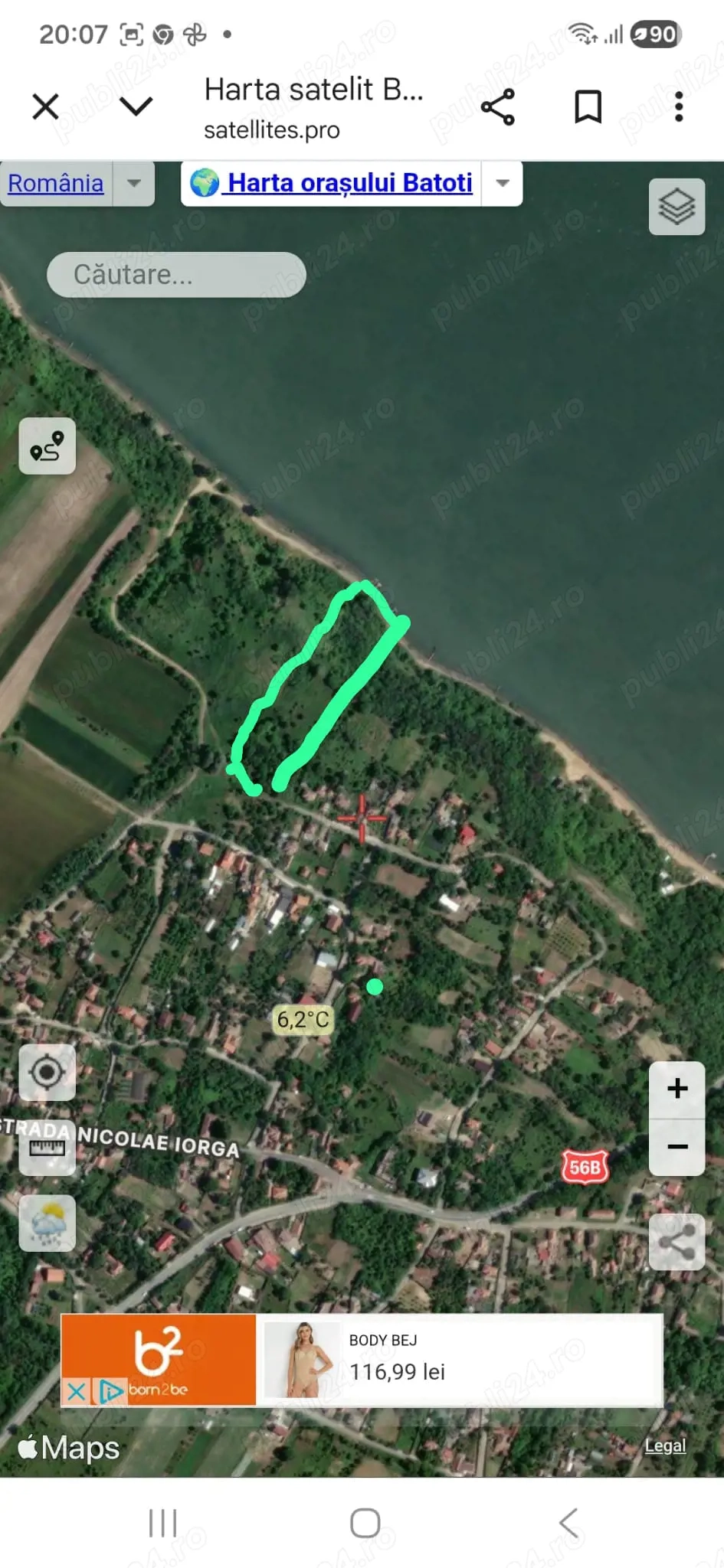 Vind teren 3728mp pe malul Dunari