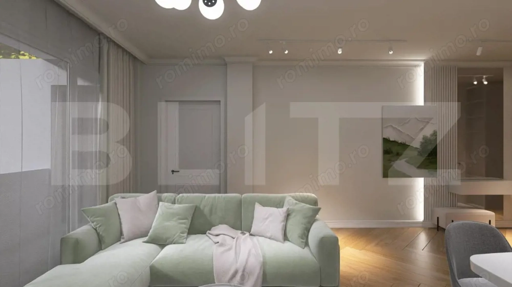 Penthouse nou modern, 3 camere, centrala proprie+panouri fotovoltaice, Iosia