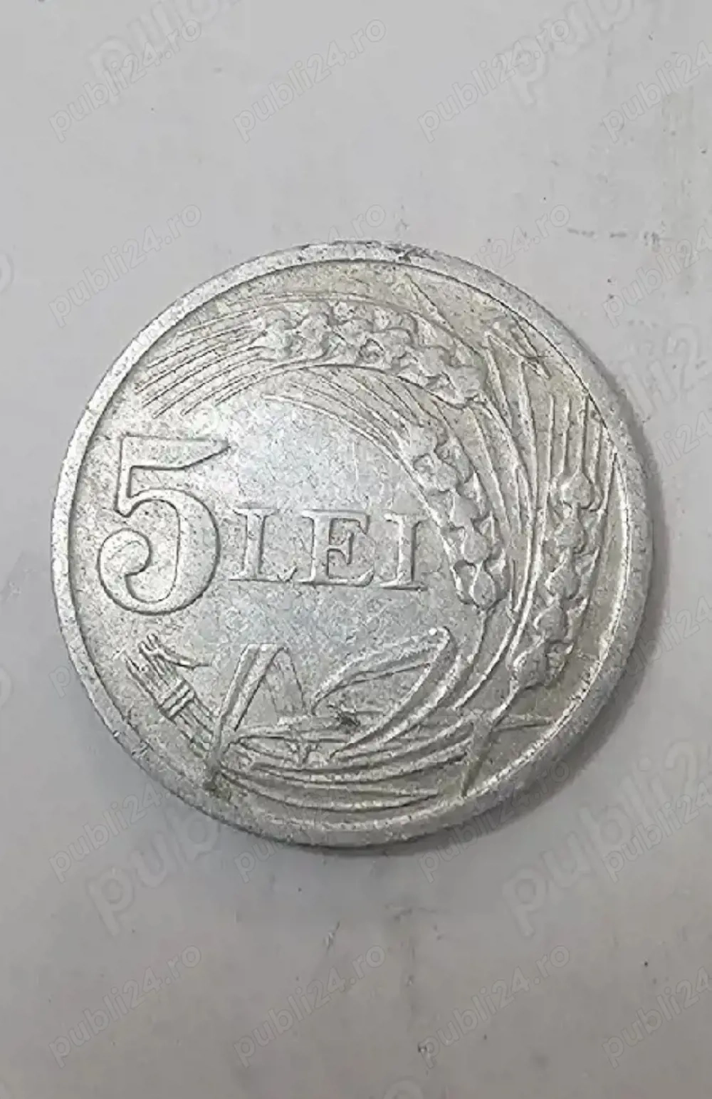 Moneda 5 LEI argint România, 1947 (Mihai I