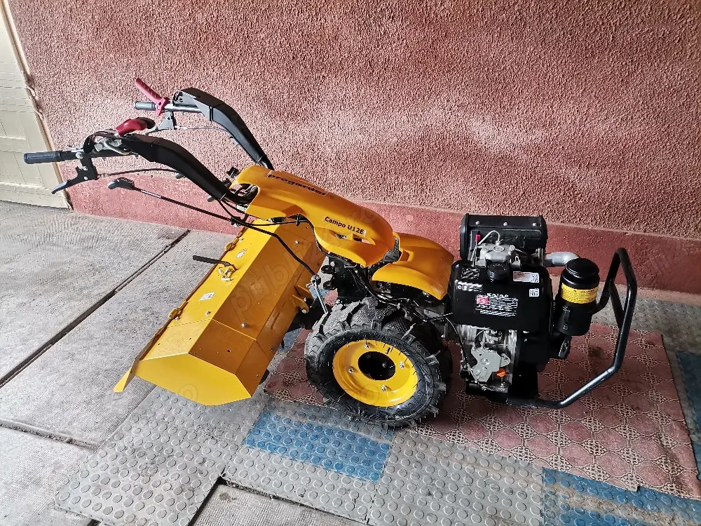 Motocultivator  Motocultor diesel 12 CP pornire electrica freza 90 cm 