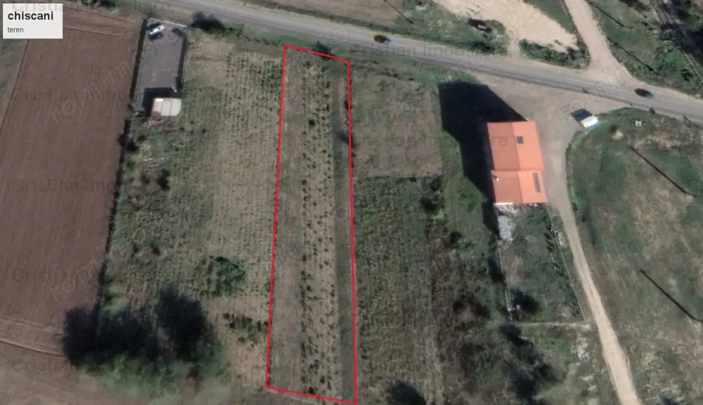 Teren 1750 mp  intrare in Chiscani, deschidere 18 m la DJ