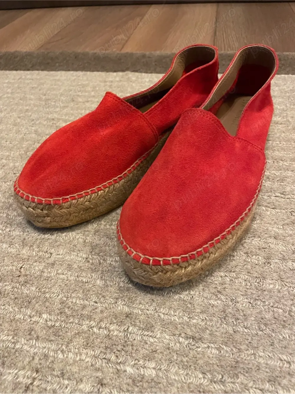 Espadrile piele intoarsa Eva Minge