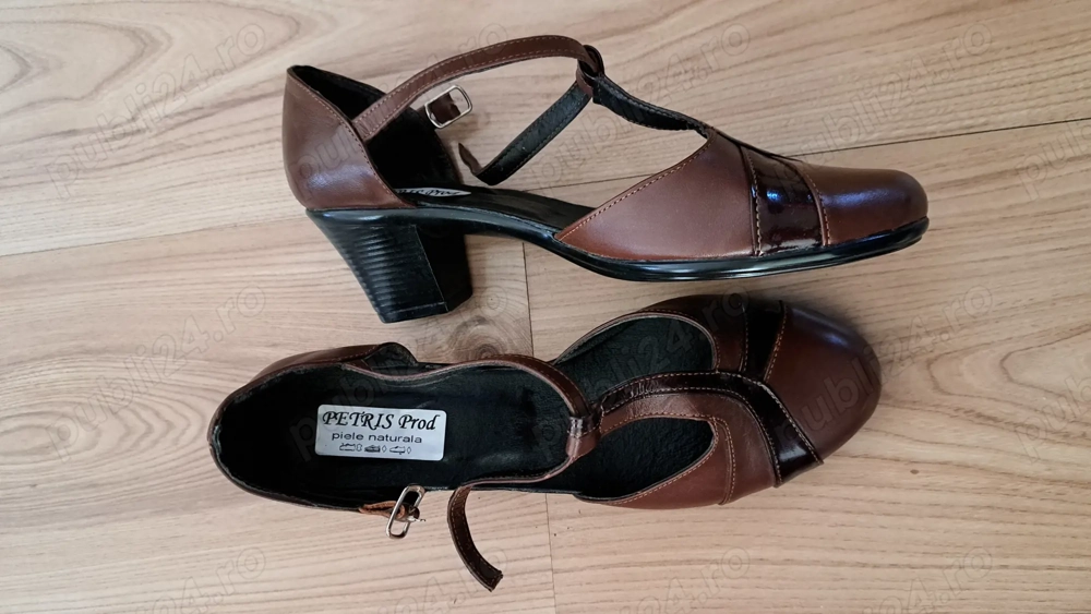 Vand pantofi dama,  din piele,  noi