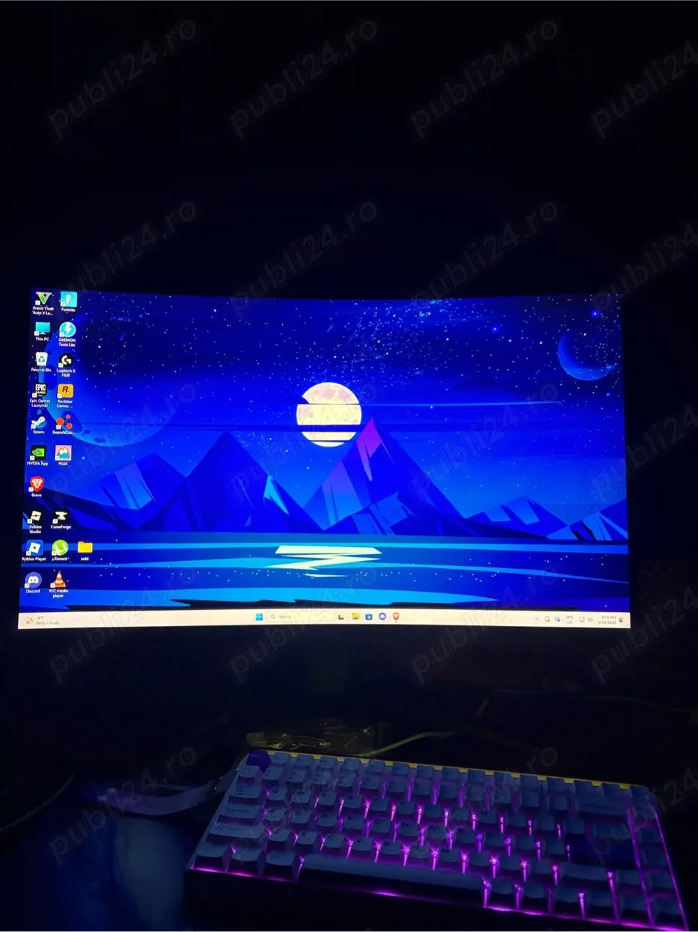 Monitor MSI 27  Curved, 180Hz, ca nou, cu garanție