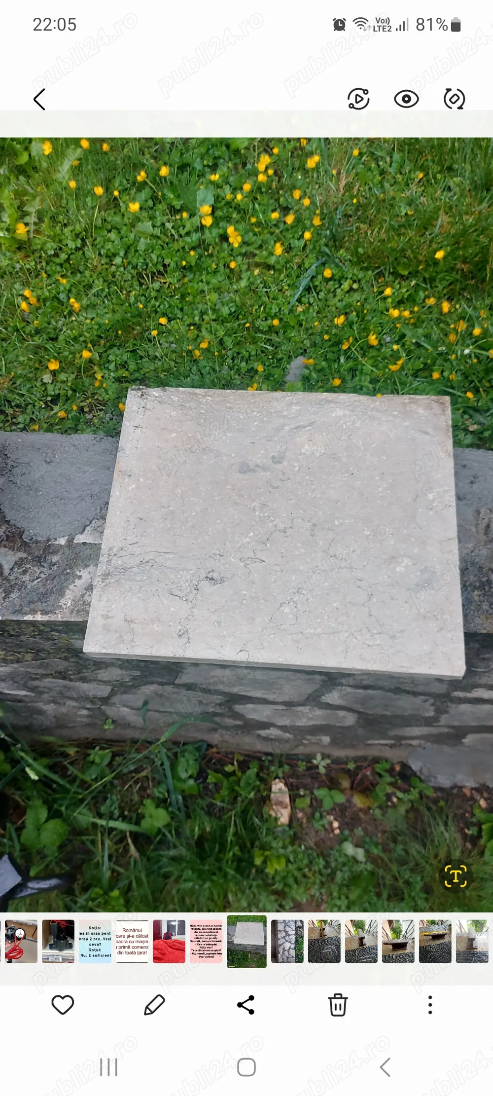 Placi granit culoare gri