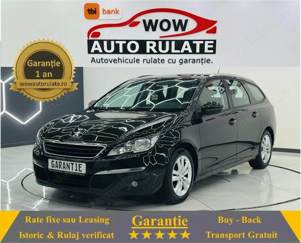PEUGEOT 308 2014 1.6D E5 Garantie 12 Luni Rate Avans 0 Doar Cu Buletinul