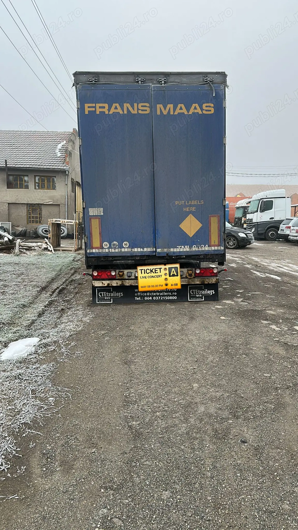 Semiremorca Mega sașiu galvanizat schmitz varios