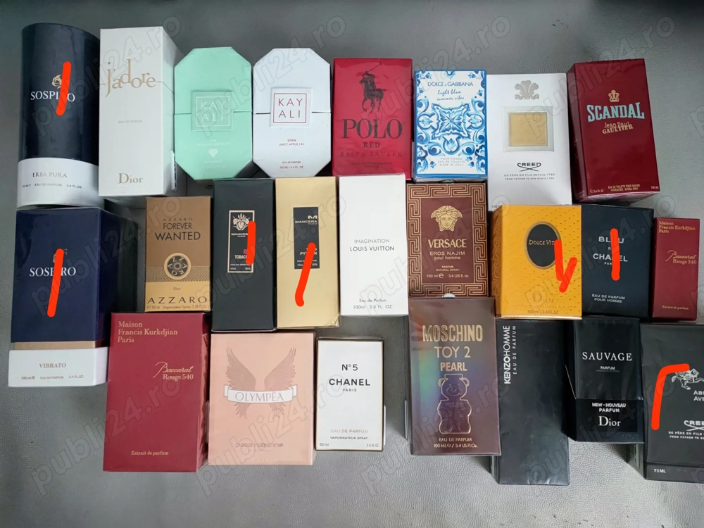 Parfumuri, diverse modele, Baccarat, Dolce, Versace