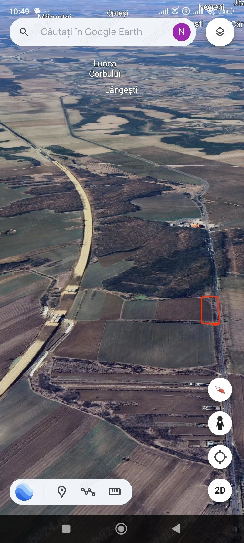Teren Pitesti-Slatina Cerbu deschidere 206m