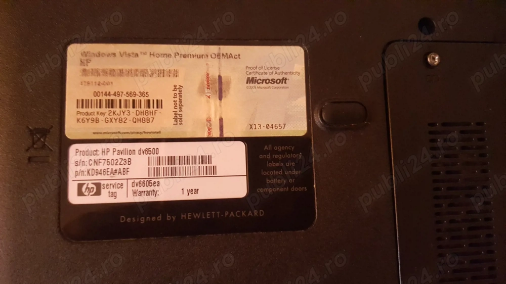 vand Laptop pt piese 