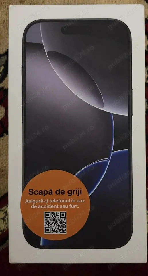 iPhone 16 Pro - 128GB - Black Titanium - NOU, SIGILAT