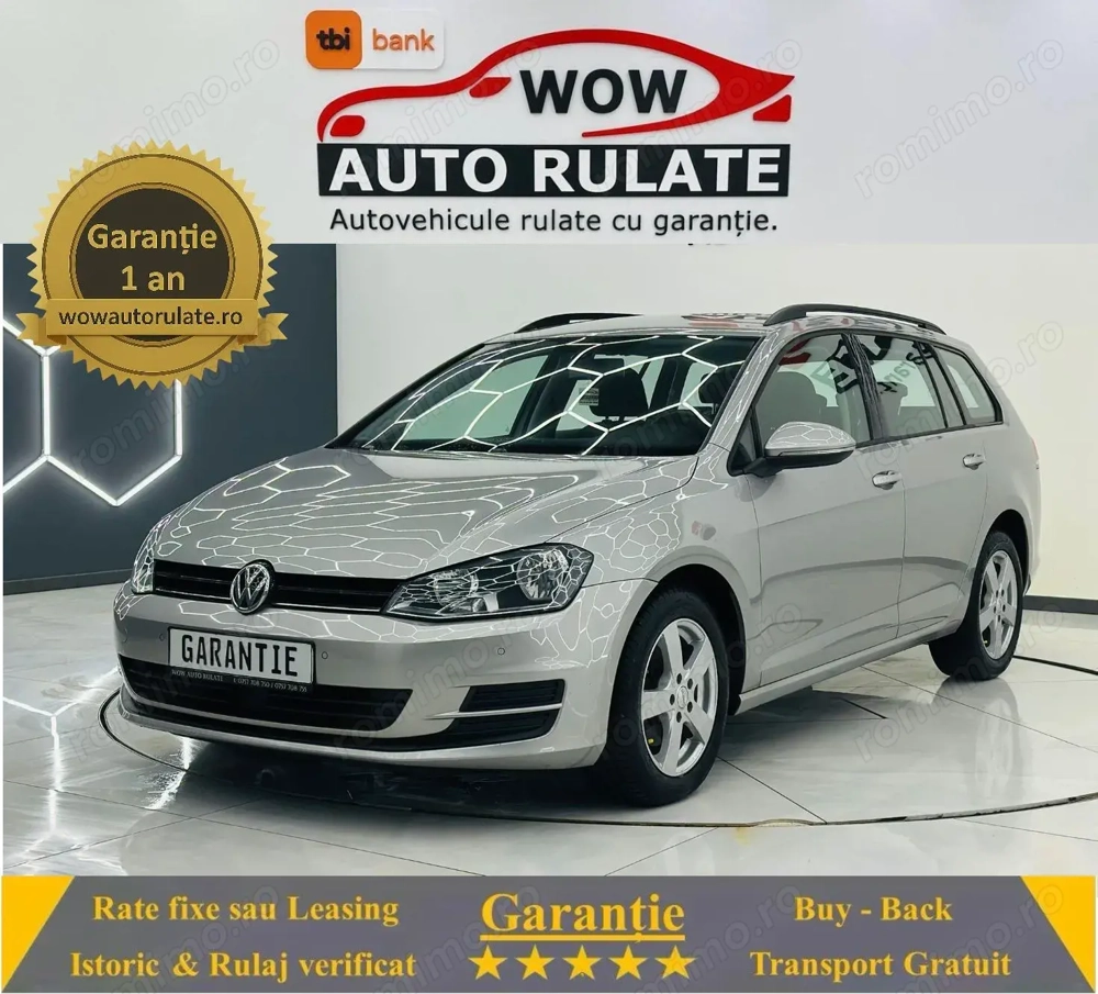 VOLKSWAGEN GOLF 2014 1.6D E5 Garantie 12  Luni Rate Avans 0 Doar Cu Buletinul