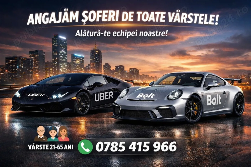 Șofer Ride Sharing   Program Flexibil | Câștiguri Mari