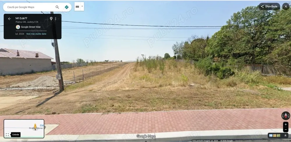 Teren intravilan Piatra Olt  D=27,74
