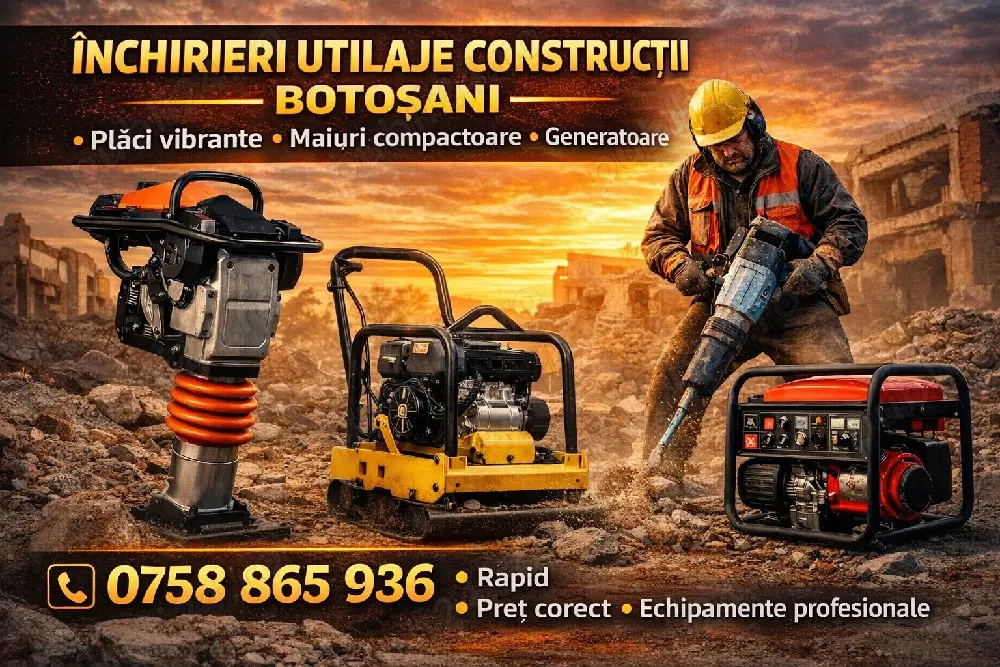 Ofer spre închiriere Plăci și Mai urii compactoare 