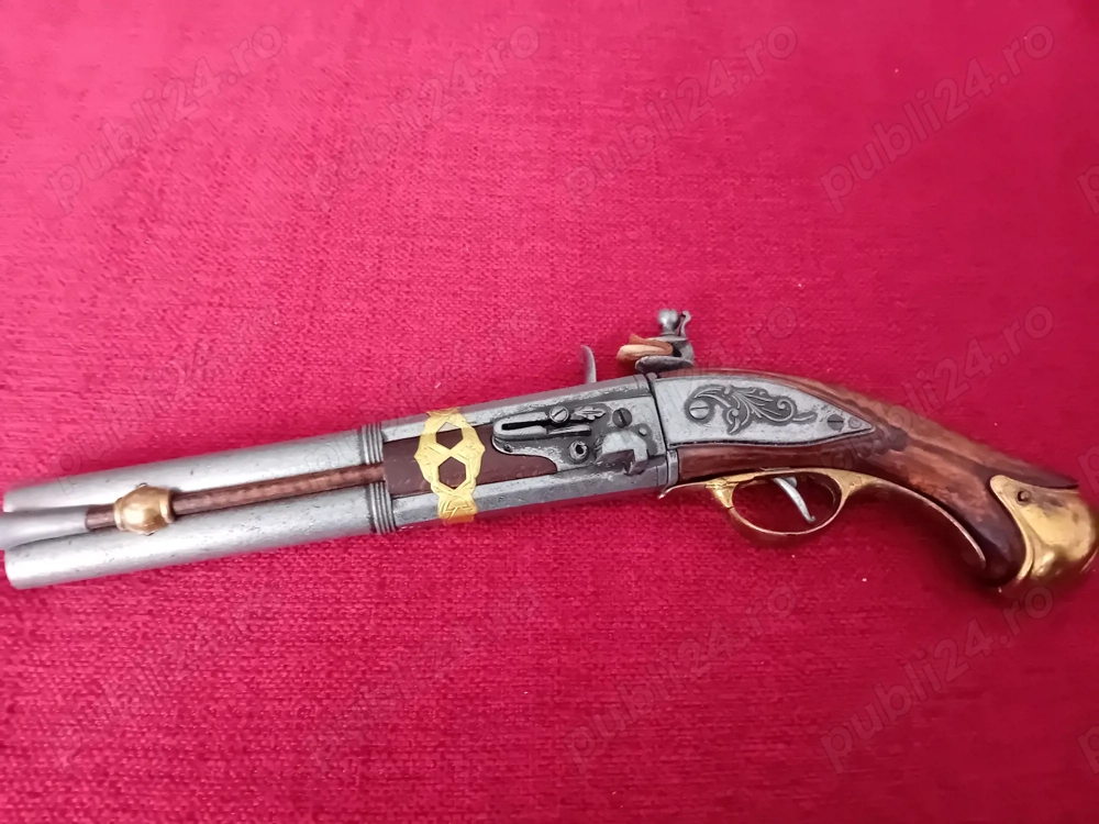 pistol panoplie cu două țevi