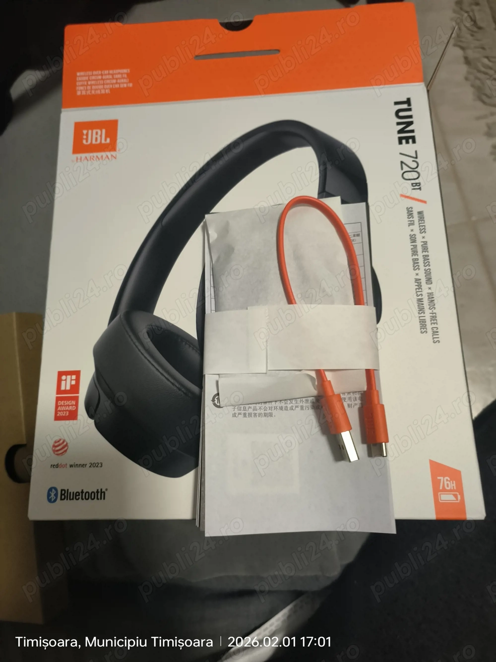 Wireless JBL headphones 720bt new for sell, original