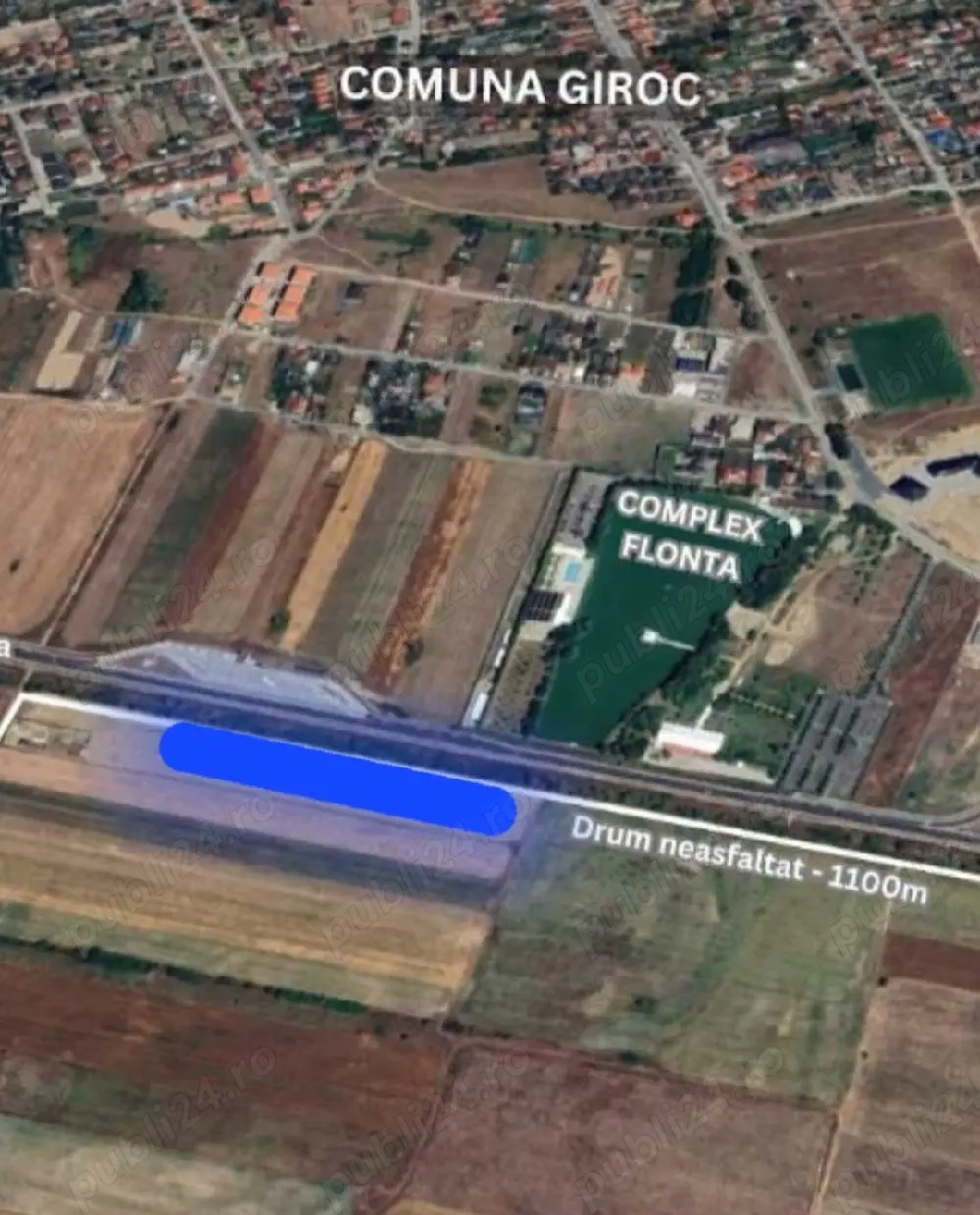 Vând 1150  teren  industrial Giroc  