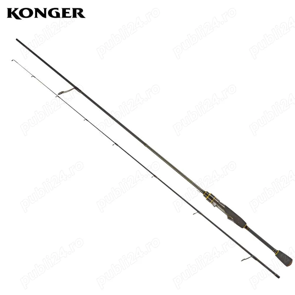Lanseta Spinning Konger Vistar Spin M, 2.40m, 5-25gr (din 2 bucati), 129g, factura + garantie