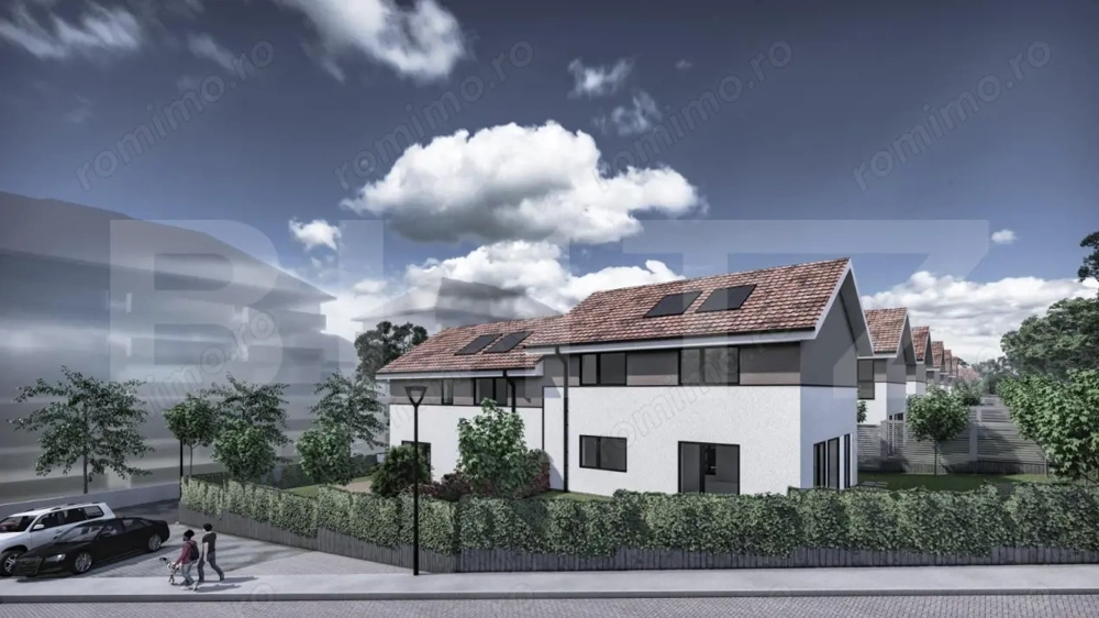 TVA INC, Ansamblu case tip Duplex, 118 mp, 265 teren, Valea Chintaului