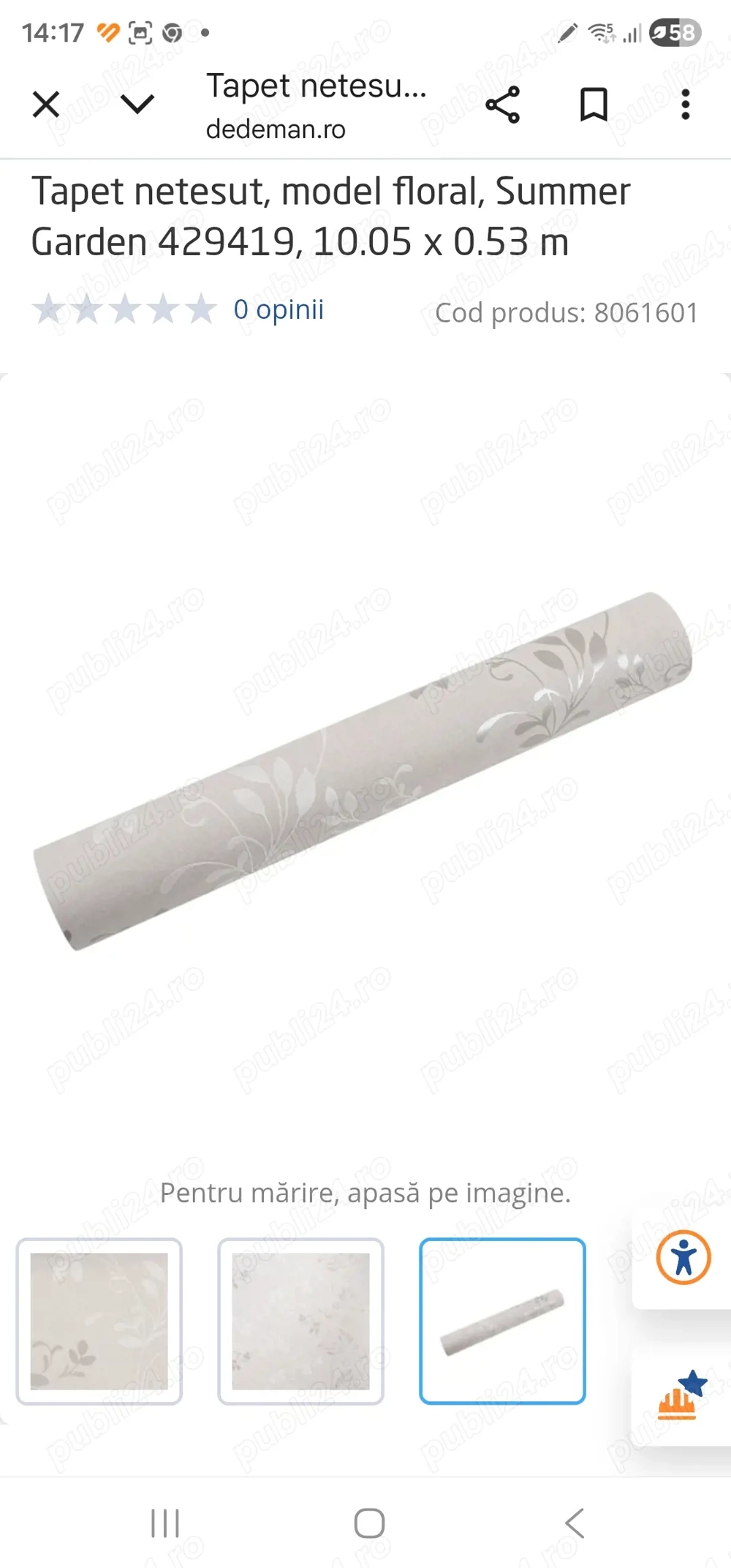 Tapet netesut Summer Garden