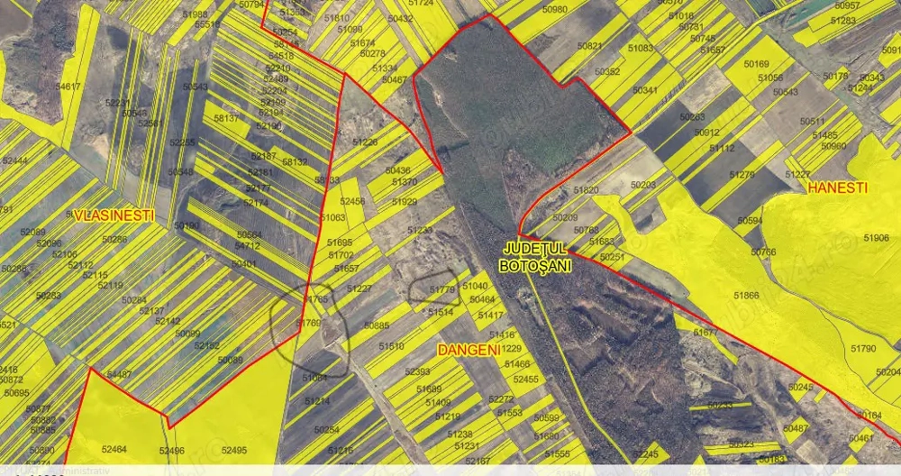 Terenuri agricole Dangeni   Vlasinesti judetul Botosani