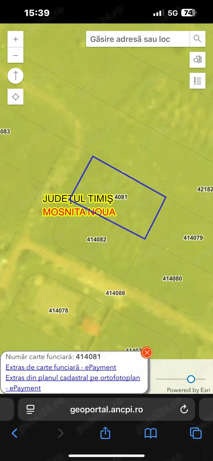 Teren constructii de vanzare Mosnita Noua, judet Timis