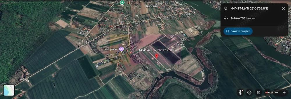 Izvorani - Teren intravilan langa lac | Rezidential P+1E