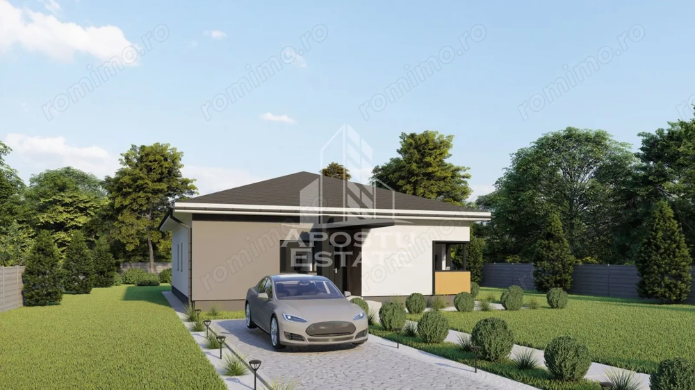 Teren cu proiect casa 160mp - zona Aradul Nou