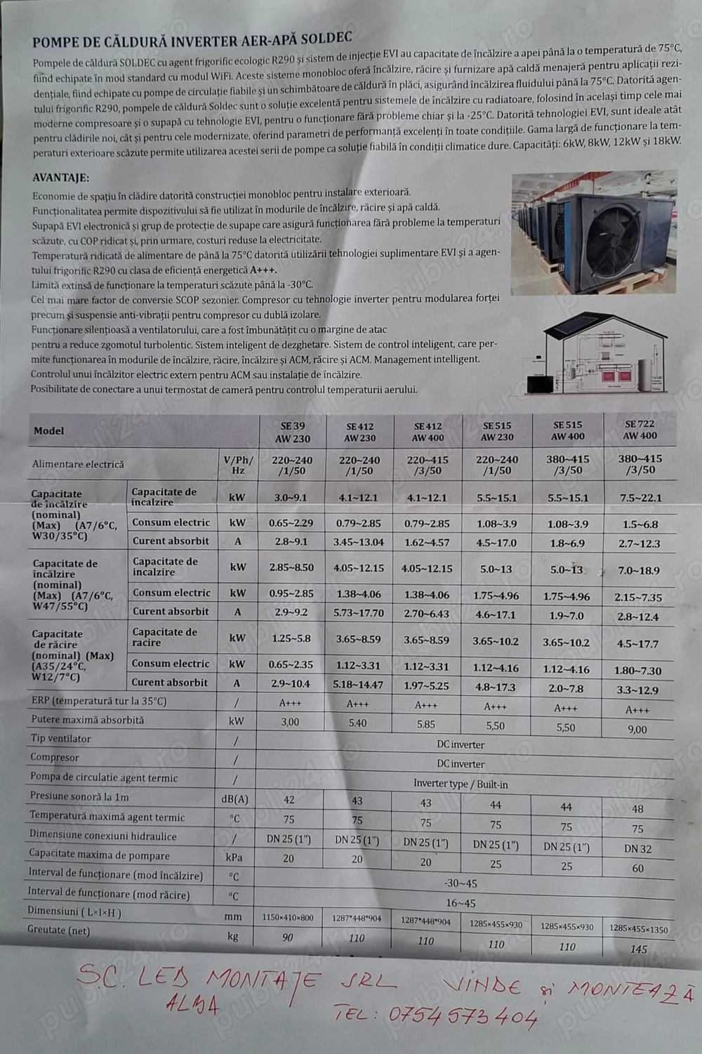 POMPE CĂLDURĂ, NOI, la preturi accesibile