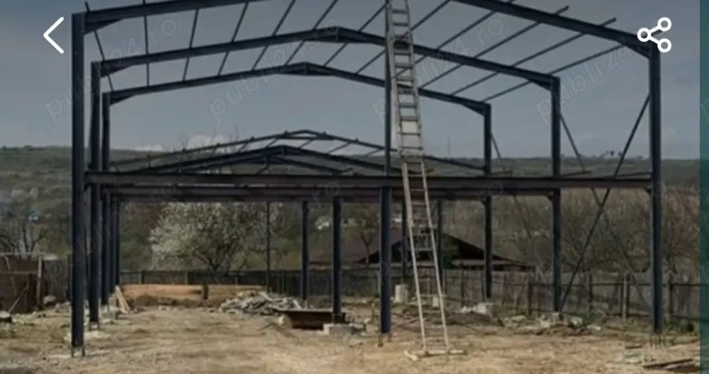 vând hale metalice industriale din ipe 180 