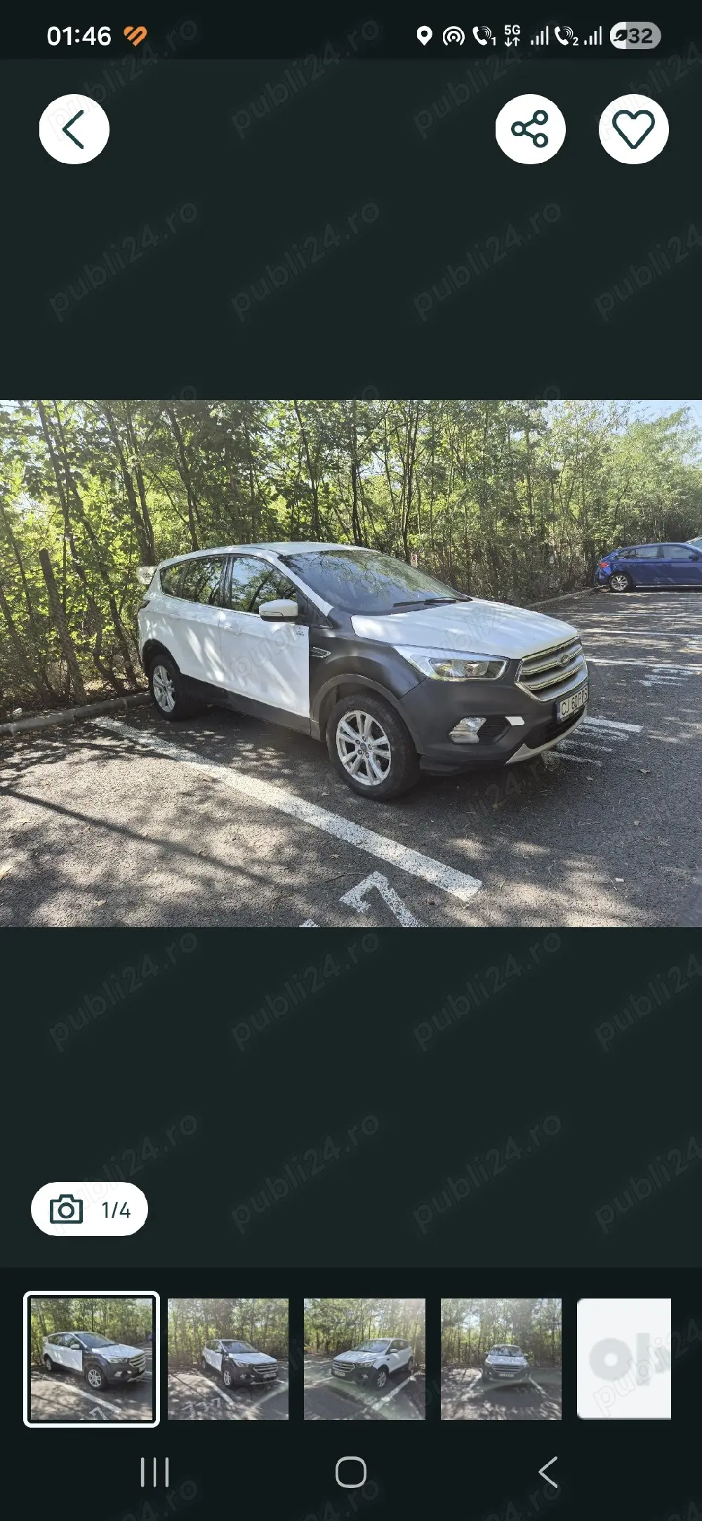Avariat - Ford Kuga, 2.0 TDCi, 4x4, 2018