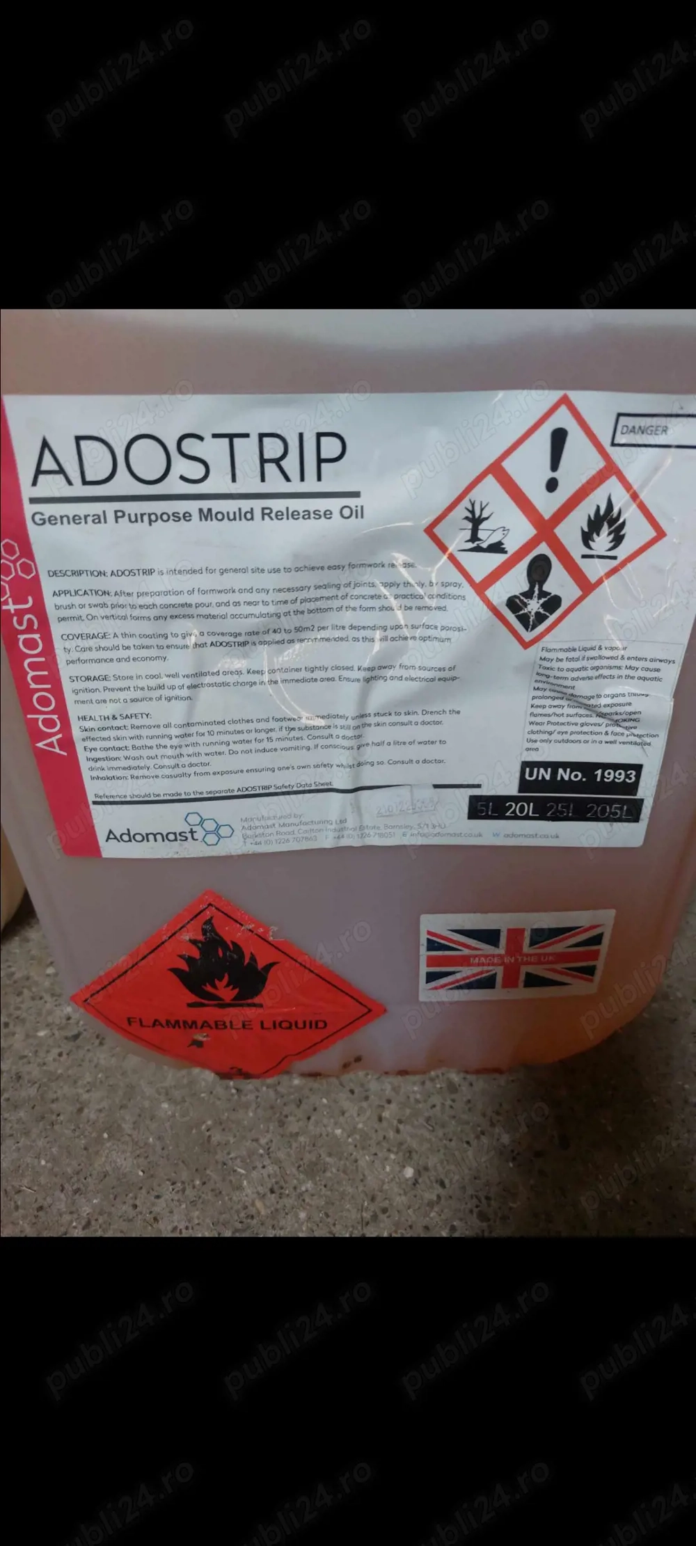 Ulei de decofrat Anglia 