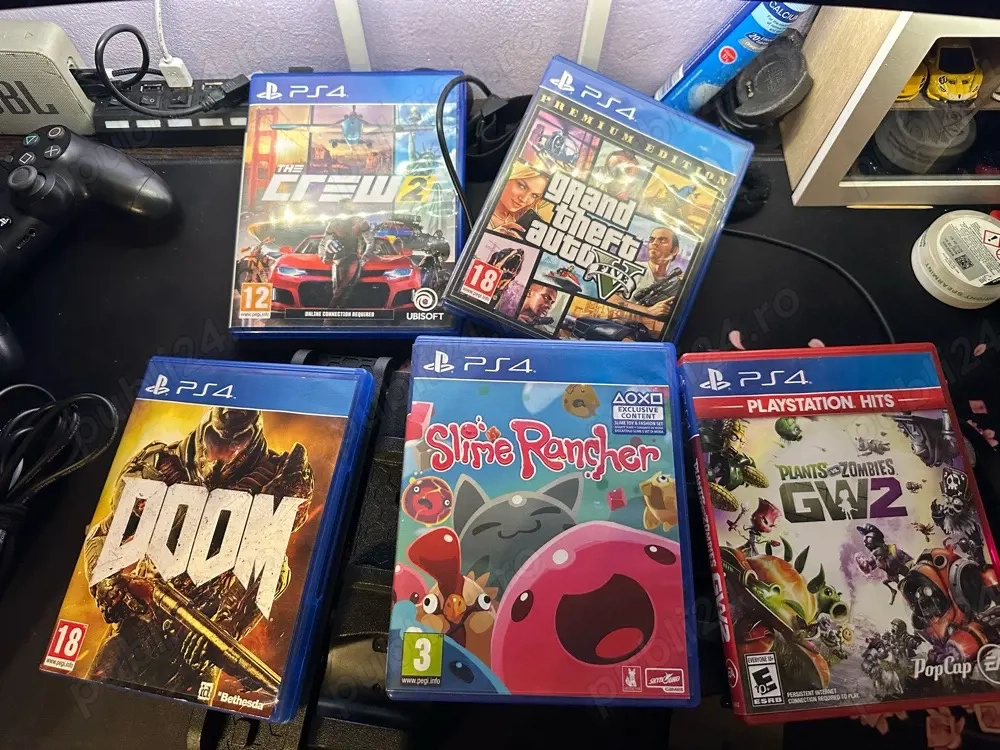 playstation 4+ jocuri +suport +casti ps