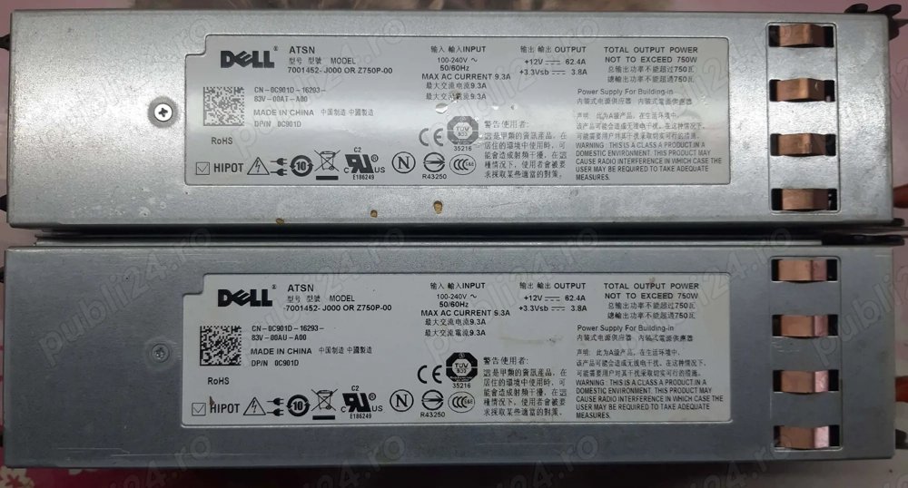 LOT 2 Surse Tandem Servere DELL 2x750W