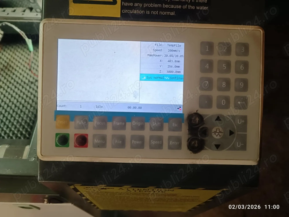 2 Gravatoare Laser CO2 - unul de 100 si unul de 80