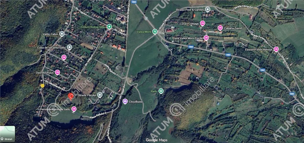 Teren intravilan 1100 mp in Tocile pretabil casa sau investitie