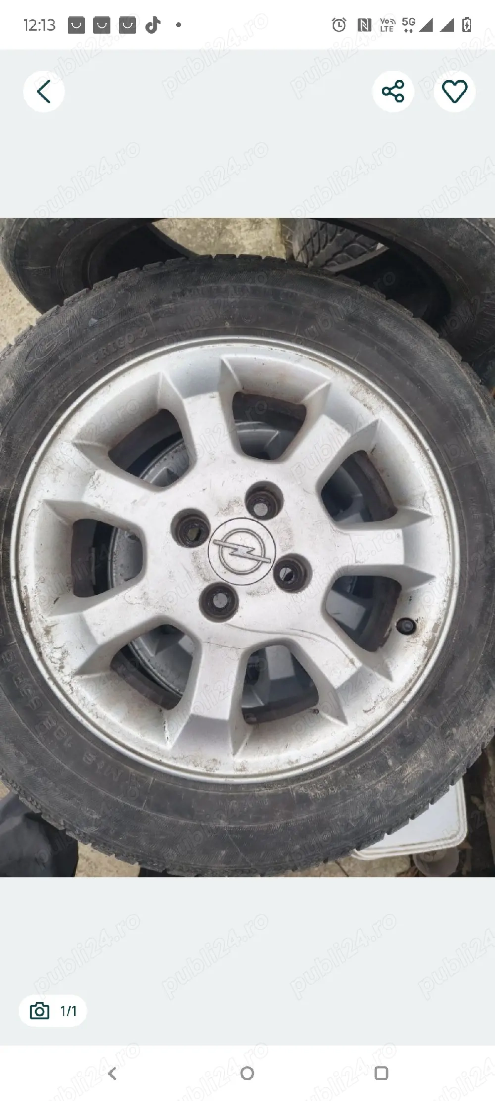 Jante aliminiu Opel R15