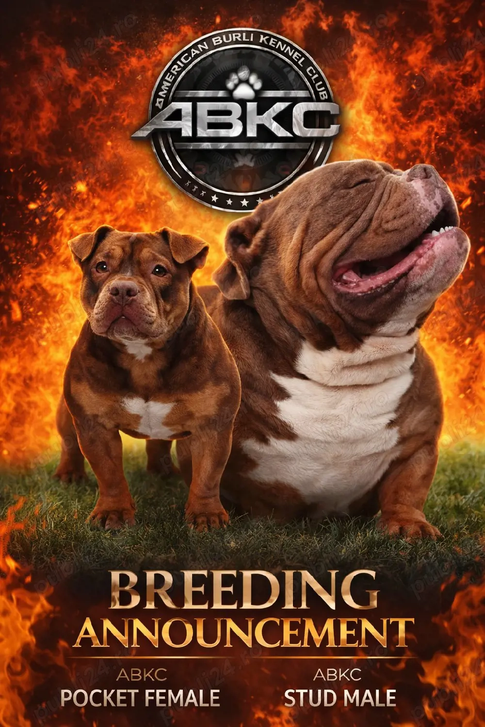 American Bully Pochet 