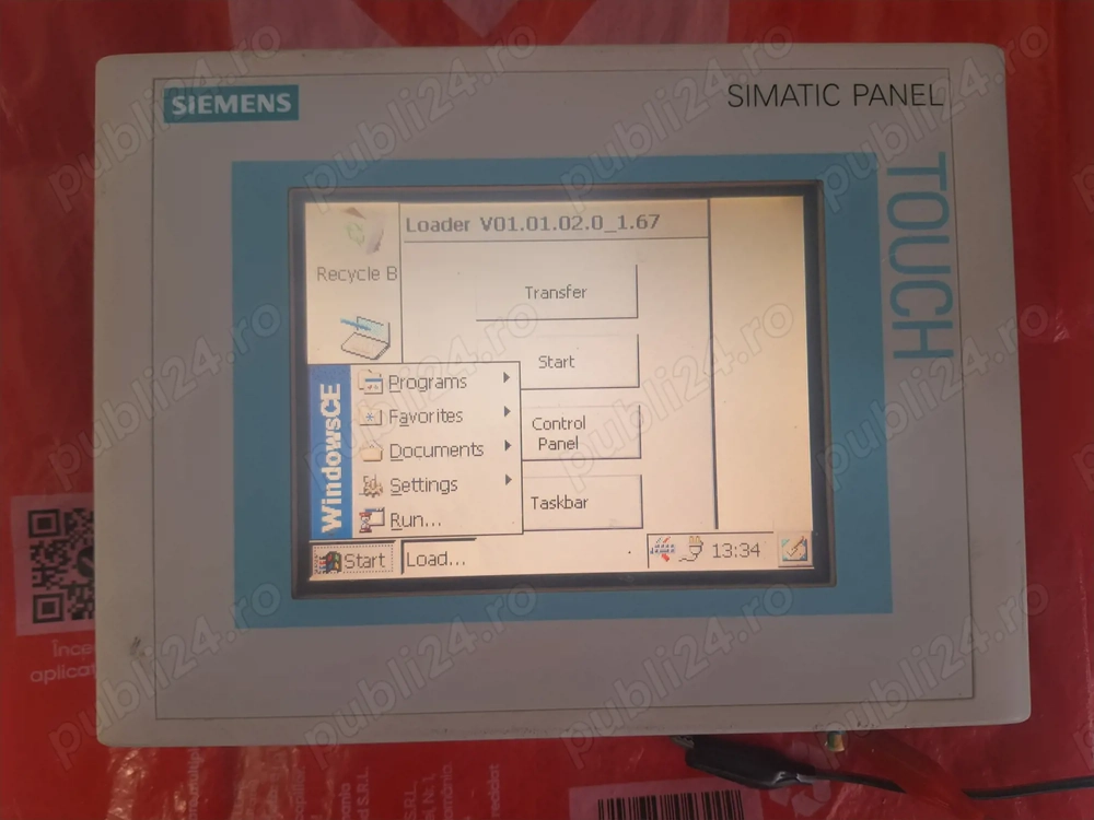 Monitor Siemens 6AV6 642-0BA01-1AX0 Simatic Touchpanel TP177B PN DP-6 cstn