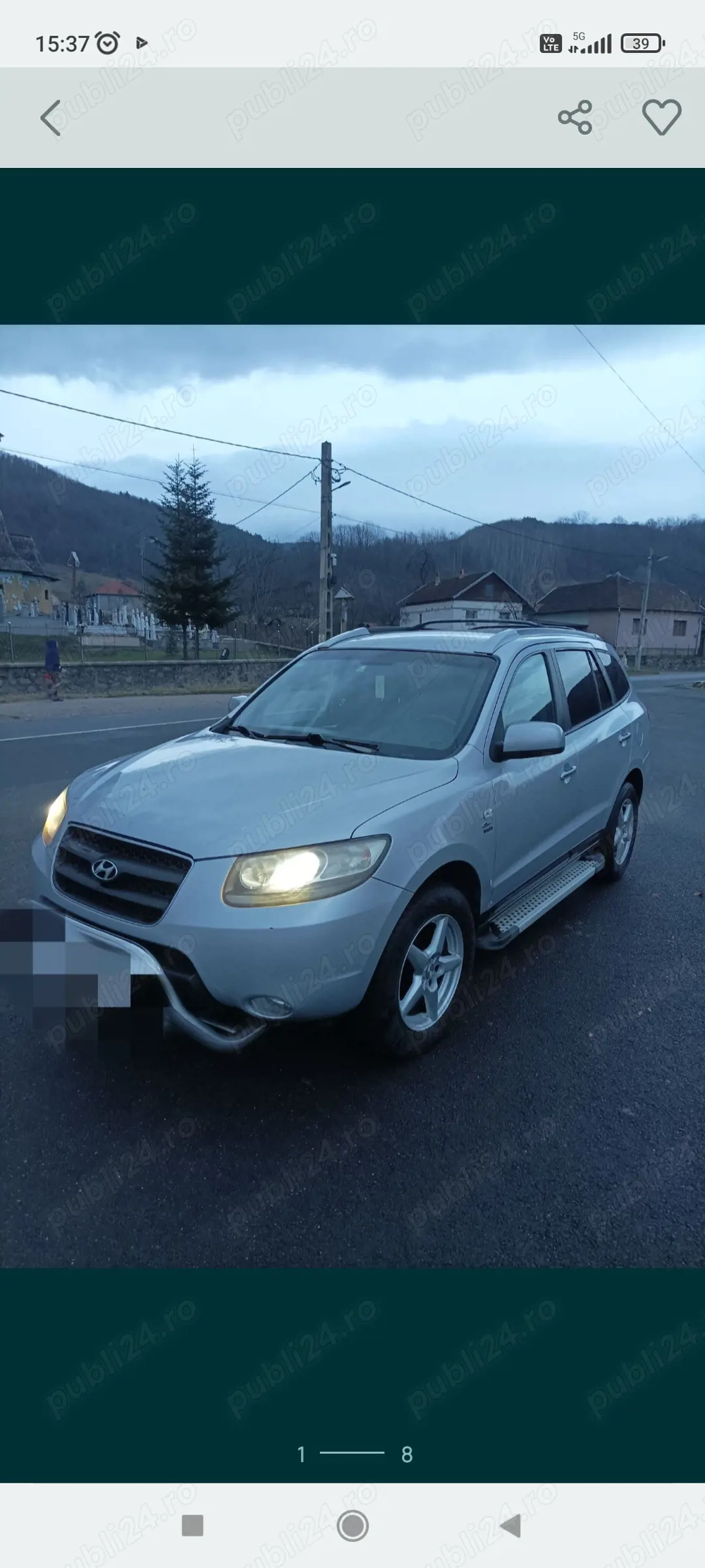 Vând Hyundai santa Fe 2007 cu motor defect