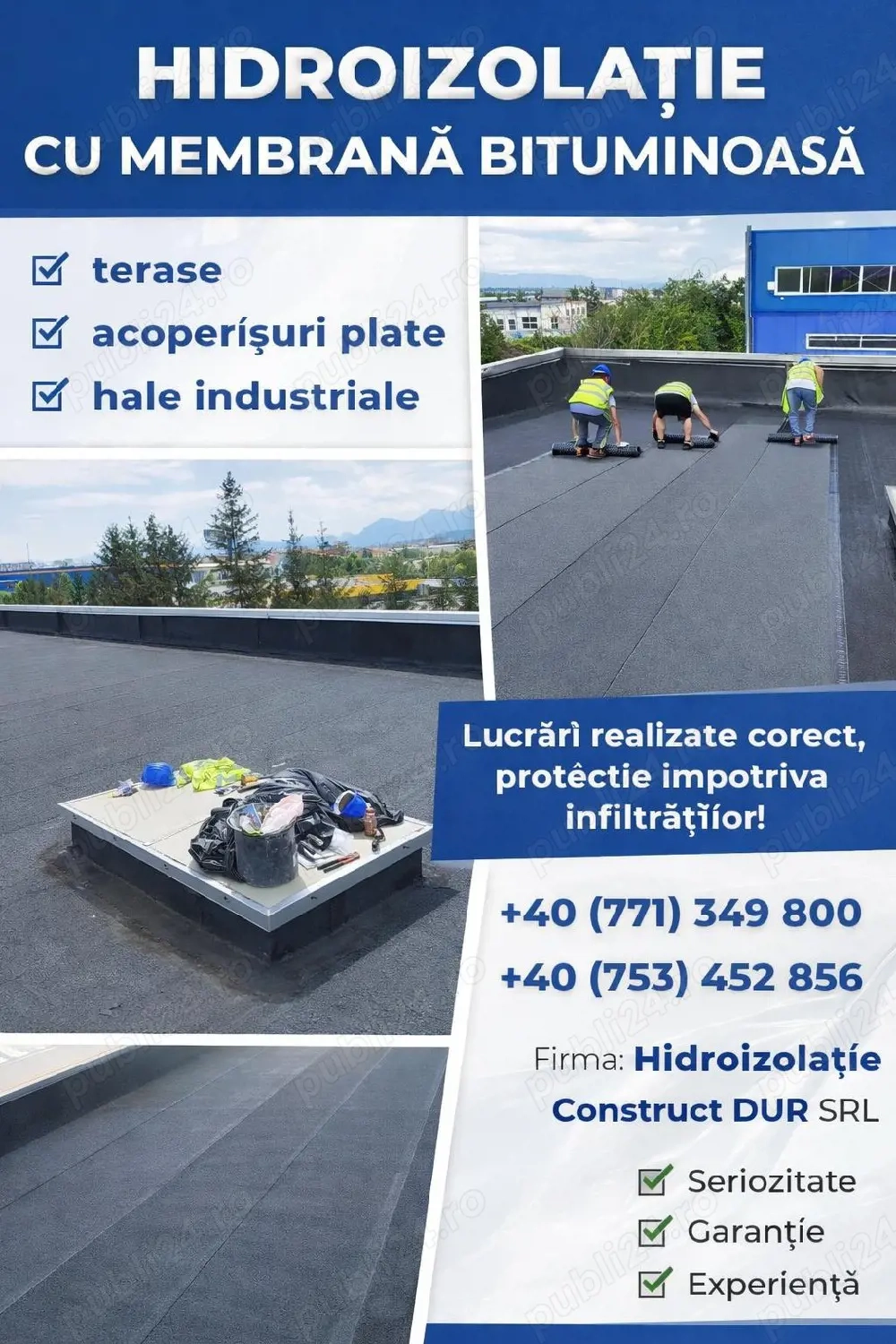 Hidroizolație cu membrana bituminoase 