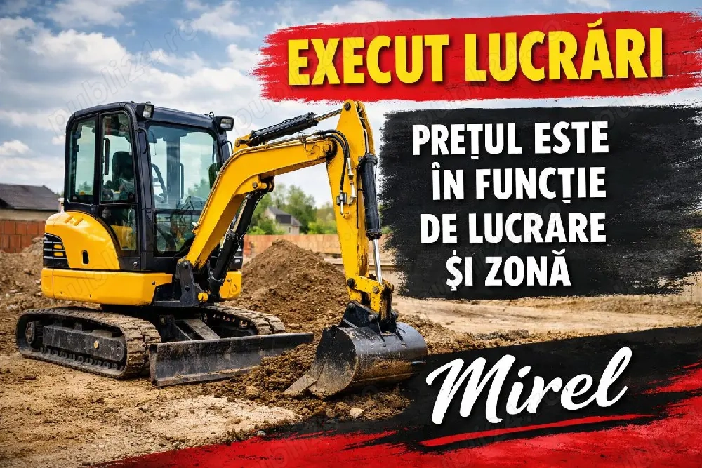 miniexcavator de inchiriat