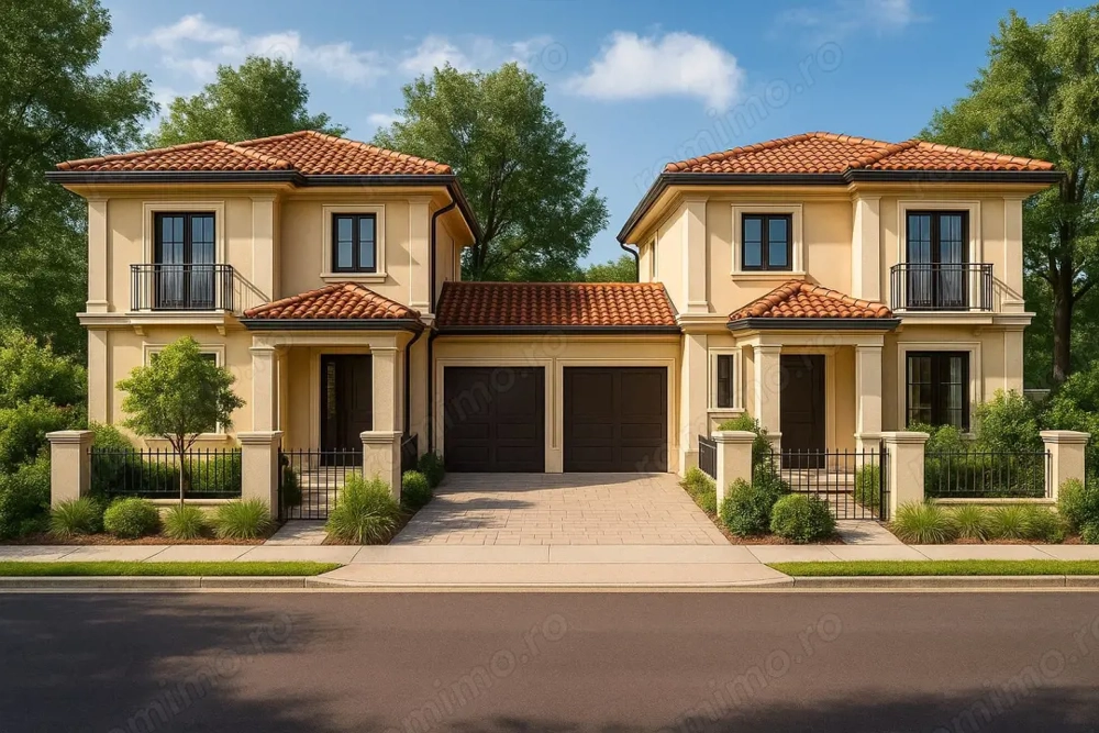 Duplex cu 4 camere despartit prin garaj Mosnita Noua